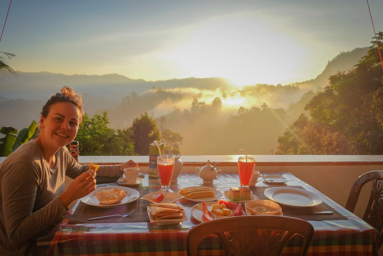 Couple enjoying villa
